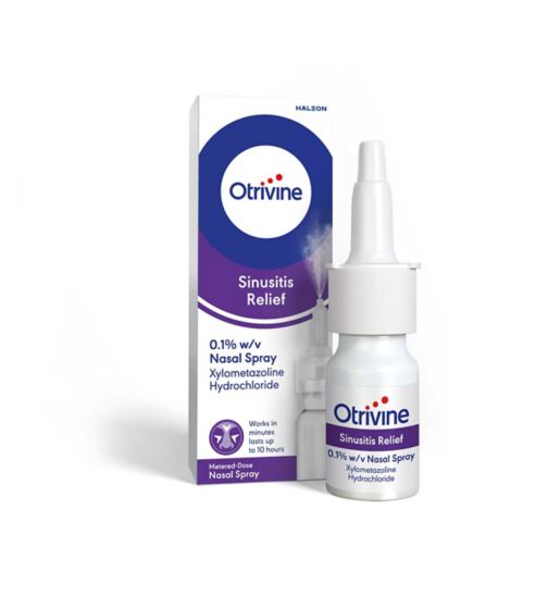 Otrivine Sinusitis Adult Nasal Spray Measured Dose 10ml