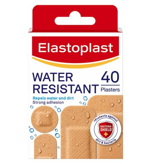 Elastoplast Water Resistant Plasters, Assorted 40 Pack