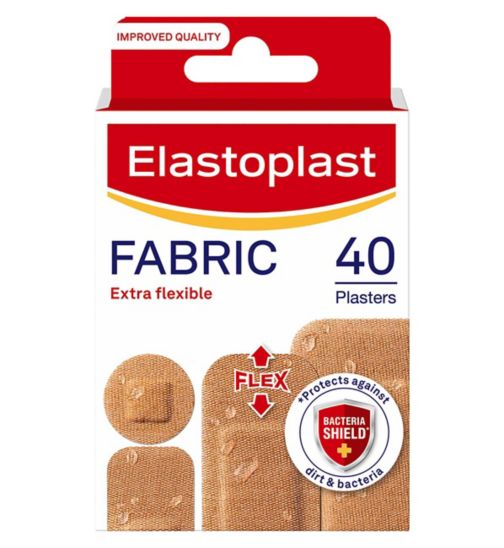 Elastoplast Fabric Plasters, Assorted 40 Pack