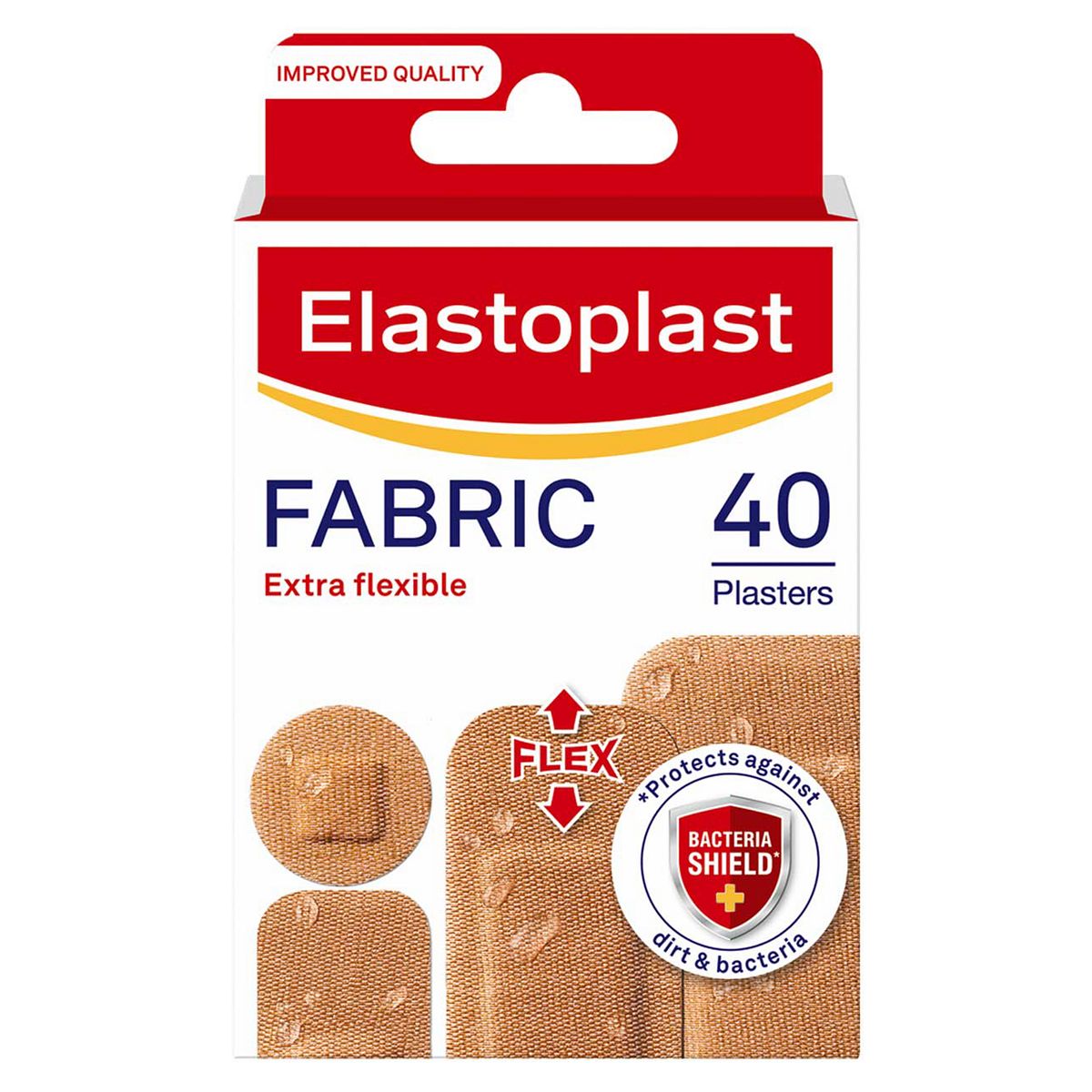 Elastoplast Everyday Fabric Plasters, Assorted 40 Pack