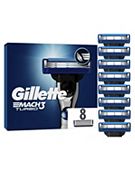 Gillette Mach3 Turbo Men’s Razor Blade Refills, 8 Pack