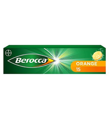 Click to view product details and reviews for Berocca Orange 15 Effervescent Tablets.