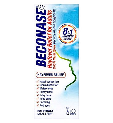 Beconase Hayfever Relief Nasal Spray for Adults - 100 Sprays