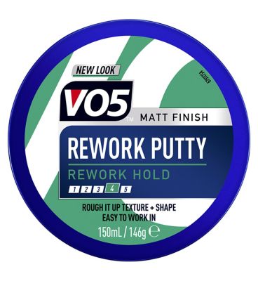 Vo5 Rework reworkable hold Hair Putty for messy texture 150 ml