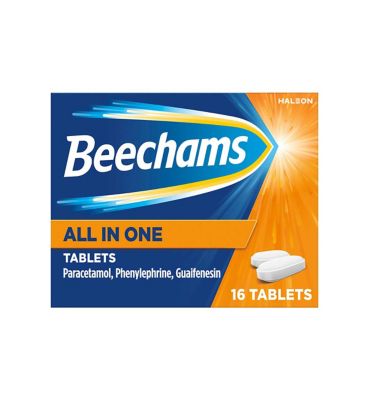 Beechams All in One Cold and Flu Tablets 16s