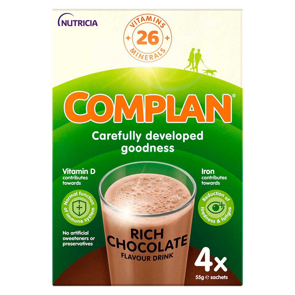 Complan Chocolate Nutritional Drink Sachet 4X55g