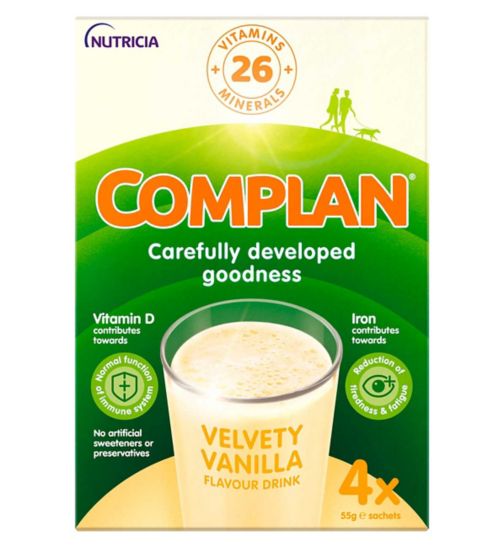 Complan Vanilla Nutritional Drink Sachet 4x55g