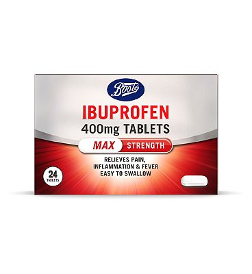 Boots Ibuprofen 400mg Caplets - 24 Caplets