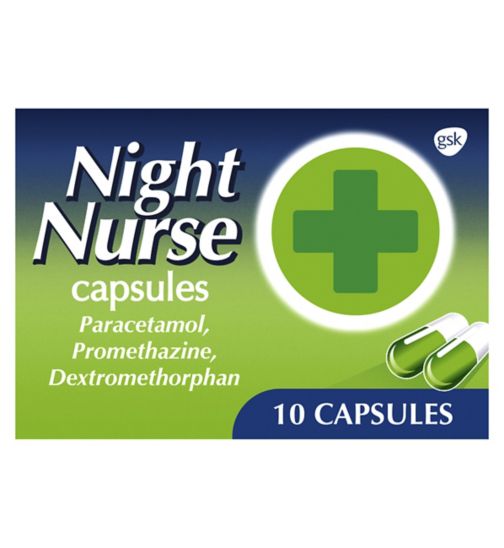 Night Nurse Cold and Flu Relief Capsules 10s
