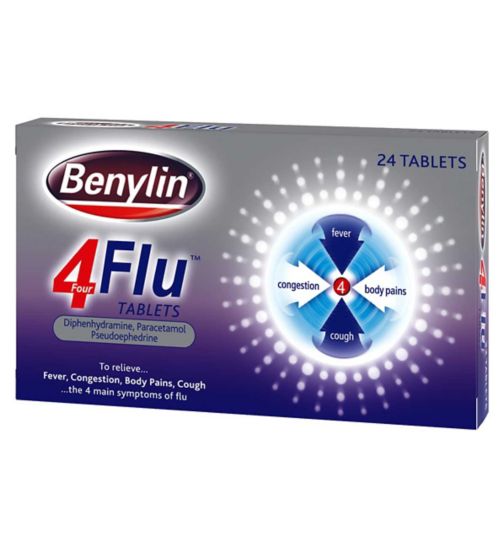Benylin 4 Flu, 24 Tablets