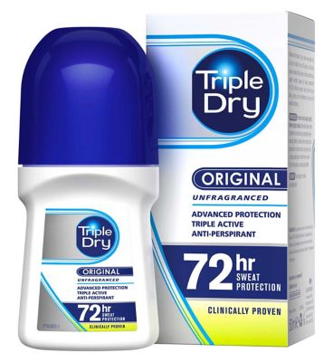 Triple Dry Fragrance-free Antiperspirant Roll On 50ml