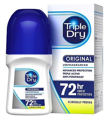 Triple Dry Fragrance-free Antiperspirant Roll On 50ml