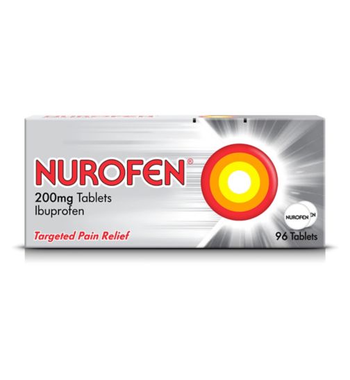 Nurofen 200mg Tablets Pain Relief Ibuprofen x96