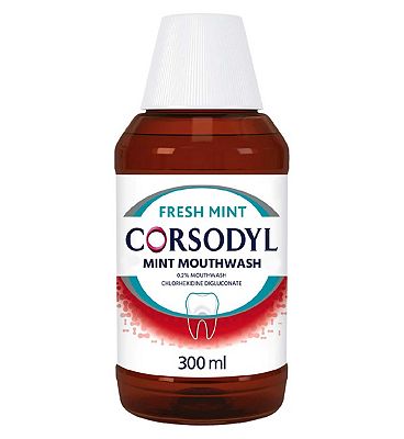 Click to view product details and reviews for Corsodyl Mint Mouthwash 300ml.