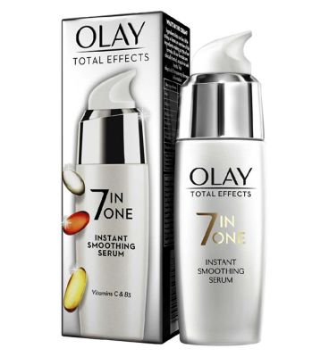 Olay Total Effects Anti-Ageing 7in1 Instant Smoothing Serum 50 ml, Fights the 7 Signs of Ageing