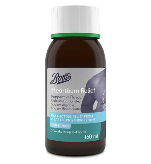 Boots Pharmaceuticals Heartburn Relief Peppermint Flavour - 150ml