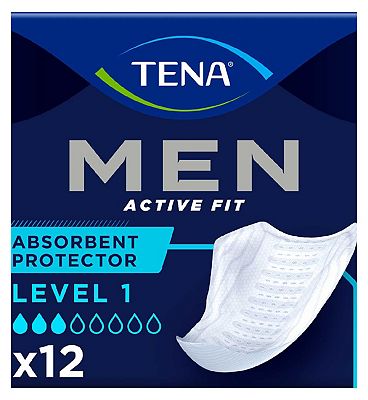 TENA Men Maximum Guard Incontinence Pad for Men 8, Maximum Absorbency