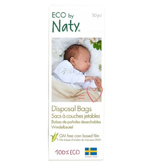 Naty Disposable Nappy Bags, single pack = 50 bags