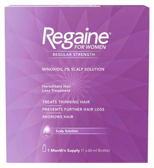 Regaine For Women Regular Strength  Minoxidil 2% Scalp Solution -1 Month Supply