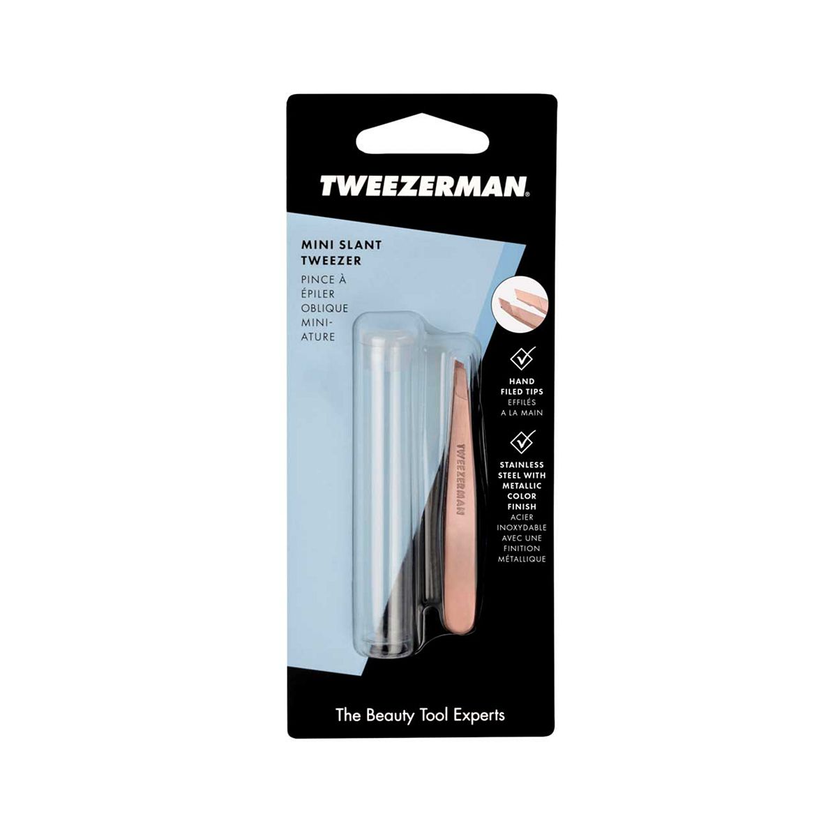 Tweezerman Rose Gold Mini Slant Tweezer