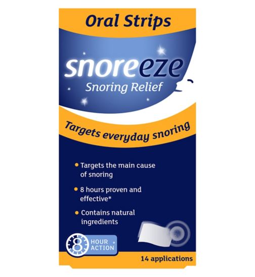 Snoreeze Snoring Relief Oral Strips - 14 Applications