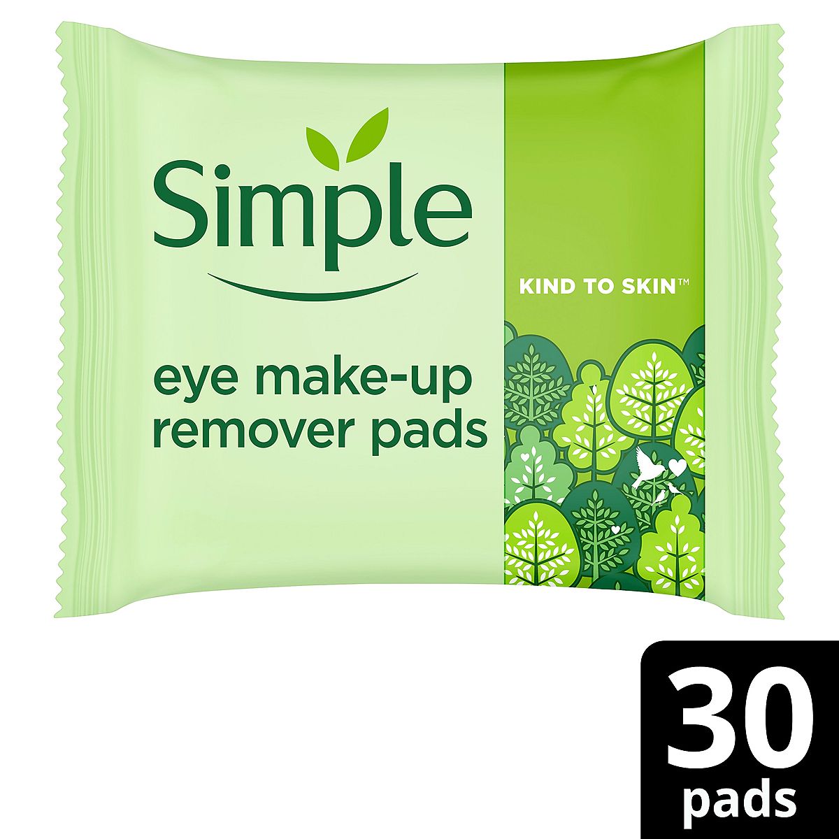 Simple Kind To Skin Eye Make-Up Remover Pads 30 Pc