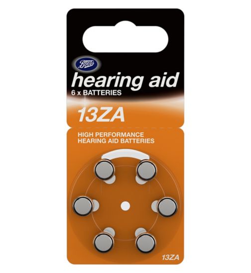 Boots 13ZA Hearing Aid Battery - pack of 6 batteries