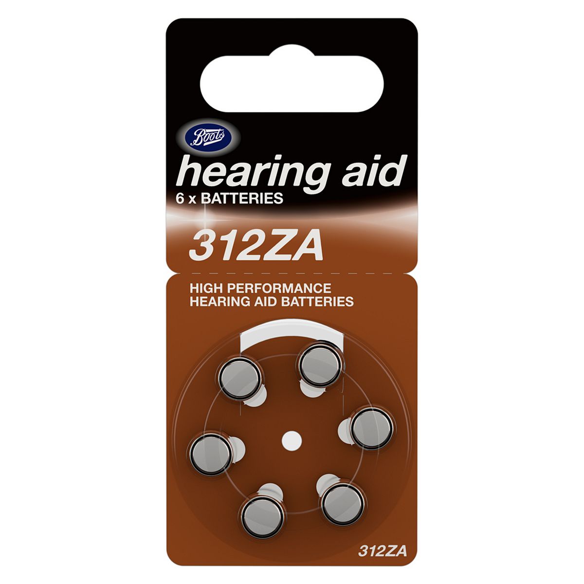   312Za Hearing Aid Battery - Pack Of 6 Batteries