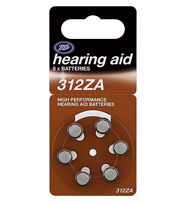 Boots Hearing Aid Batteries 312ZA - 6 Pack