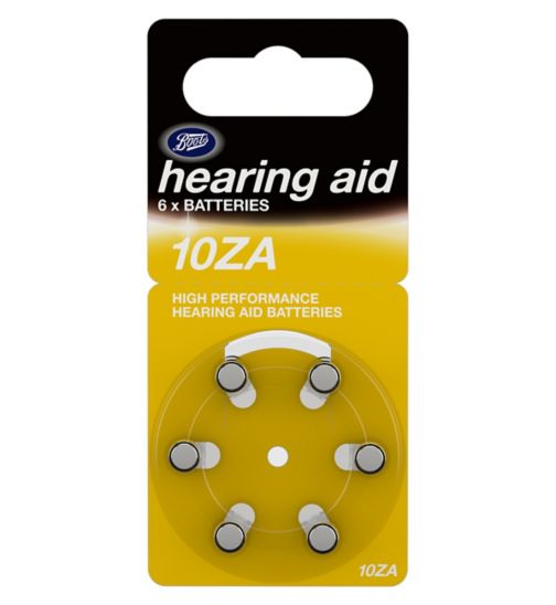 Boots 10ZA Hearing Aid Battery - pack of 6 batteries