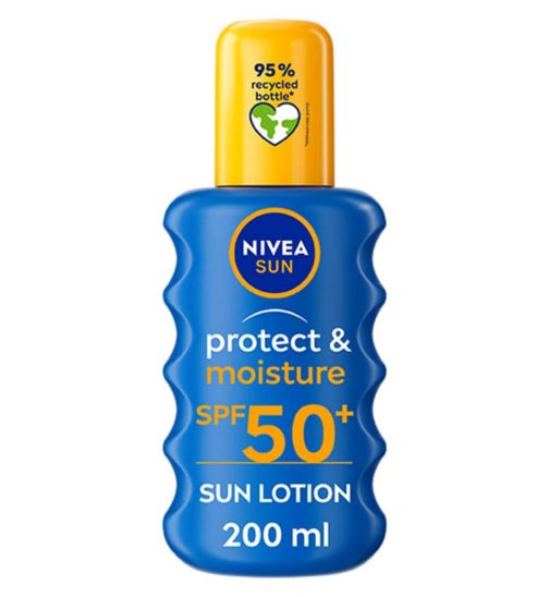 NIVEA SUN Protect & Moisture Suncream Spray SPF 50 200ml