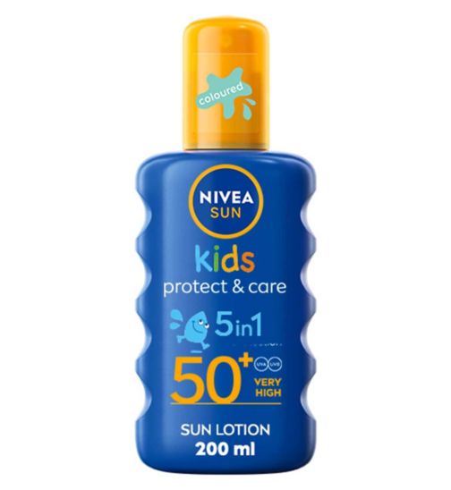 NIVEA SUN Kids Coloured Suncream Spray SPF50+ 200ml