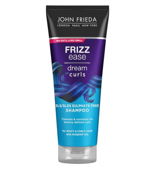 John Frieda Frizz Ease Dream Curls SLS/SLES Sulphate Free Shampoo 250ml for Naturally Wavy & Curly Hair
