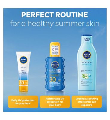NIVEA SUN Protect & Moisture Sun Cream Spray SPF 30 200ml (12)
