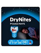 Huggies DryNites® Pyjama Bed Wetting Pants Boys 4-7 Years - 10 Pants