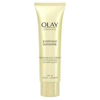 Olay Complete Sunshine Moisturiser with Sunless Tanner SPF 15 Light ...