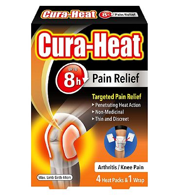 Cura Heat Arthritis Pain Knee 4 Pack