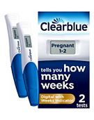Clearblue Digital Pregnancy Test with Weeks Indicator - 2 tests
