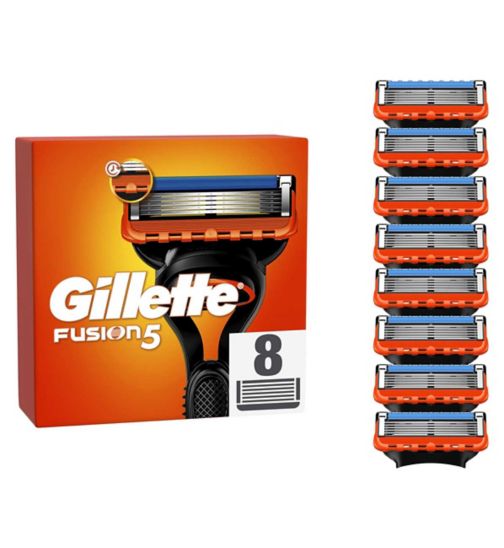 Gillette Fusion5 Razor Refills For Men, 8 Razor Blade Refills