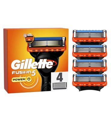 Gillette Fusion 5 Power Razors For Men 4 Razor Blades Refills