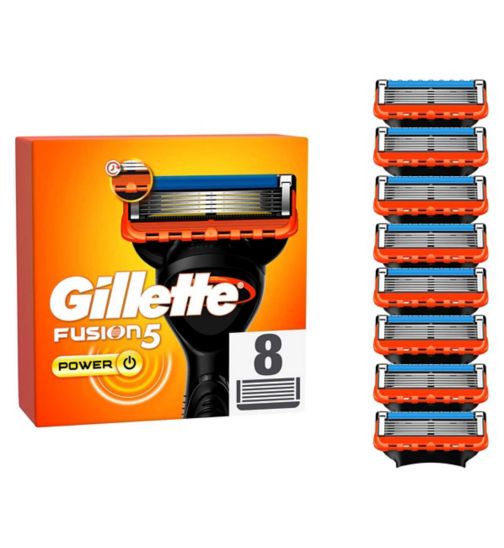 Gillette Fusion5 Power Razor Blade Refills, 8 Pack