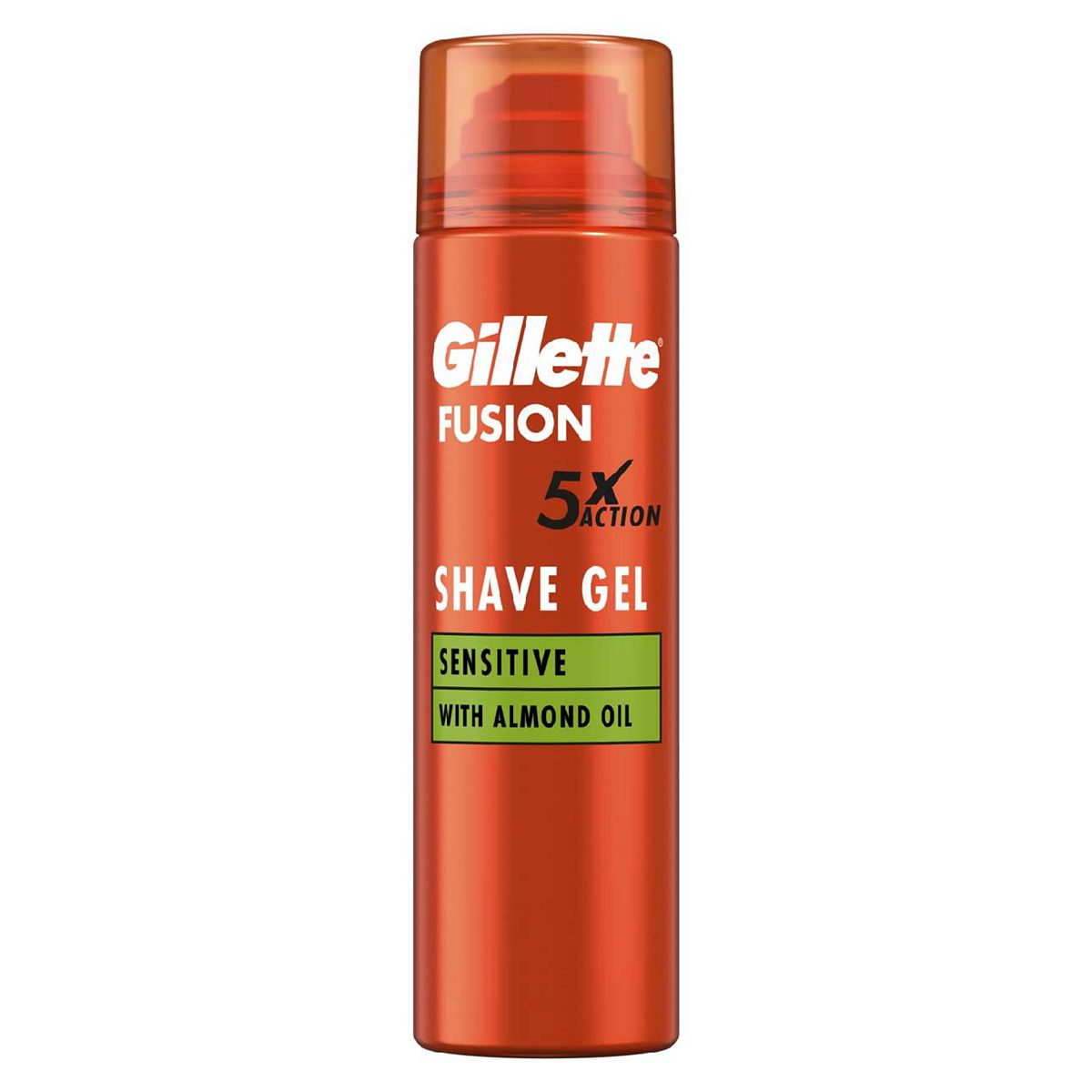 Gillette Fusion Shave Gel With Almond Oil, For Sensitive Skin,200 ml, 200ml