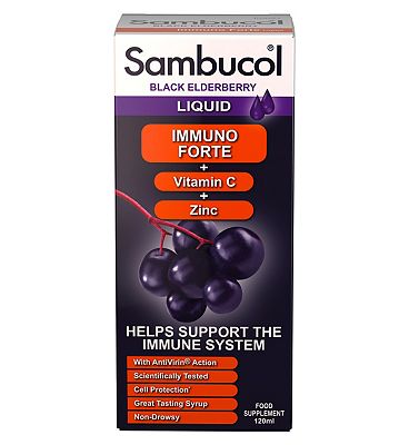 Sambucol Black Elderberry Liquid Extract Immuno Forte Formula - 120 ml