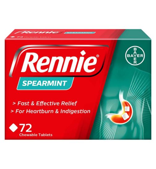 Rennie Spearmint 72 Tablets