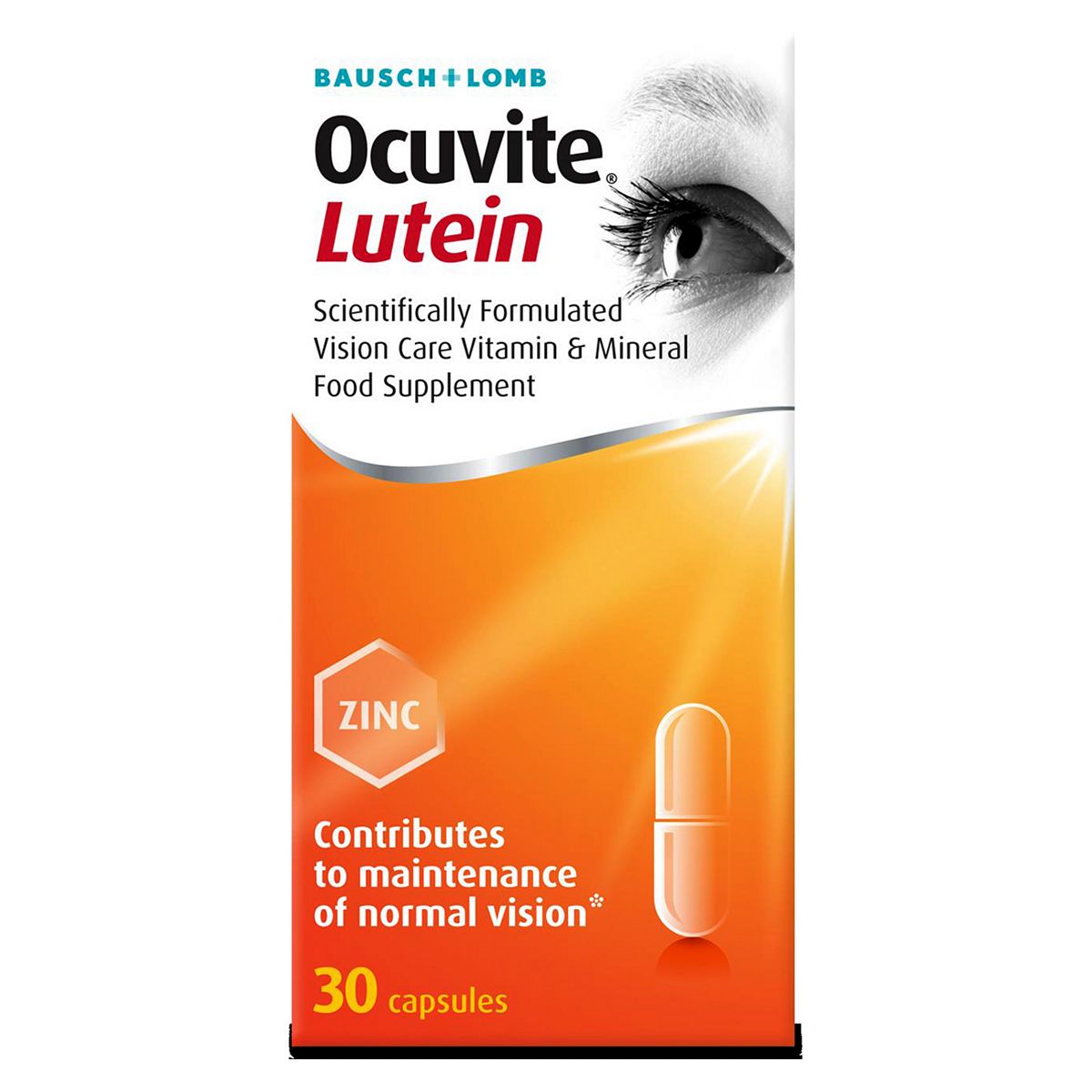 Ocuvite Bausch And Lomb Lutein - 30 Capsules