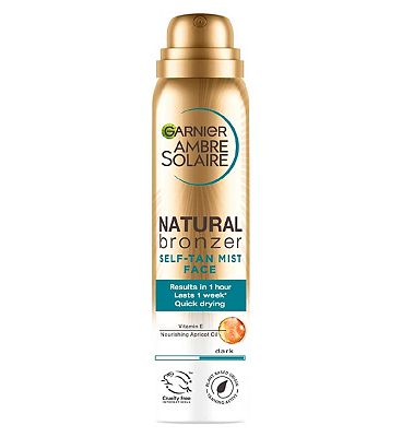 Garnier Ambre Solaire No Streaks Bronzer Self-tanning Dry Face Mist Spray 75ml