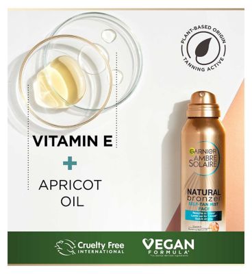 Garnier Ambre Solaire Natural Bronzer Quick Drying Dark Self Tan Face Mist 75ml (5)