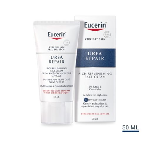 Eucerin Dry Skin Replenishing Face Cream Night 5% Urea with Lactate 50ml