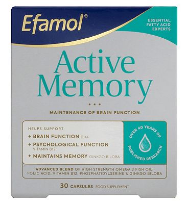 Efamol Brain. ACTIVE MEMORY. 30 capsules