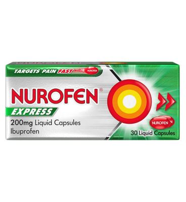 Nurofen Express 200mg Liquid Capsules - 30 liquid capsules